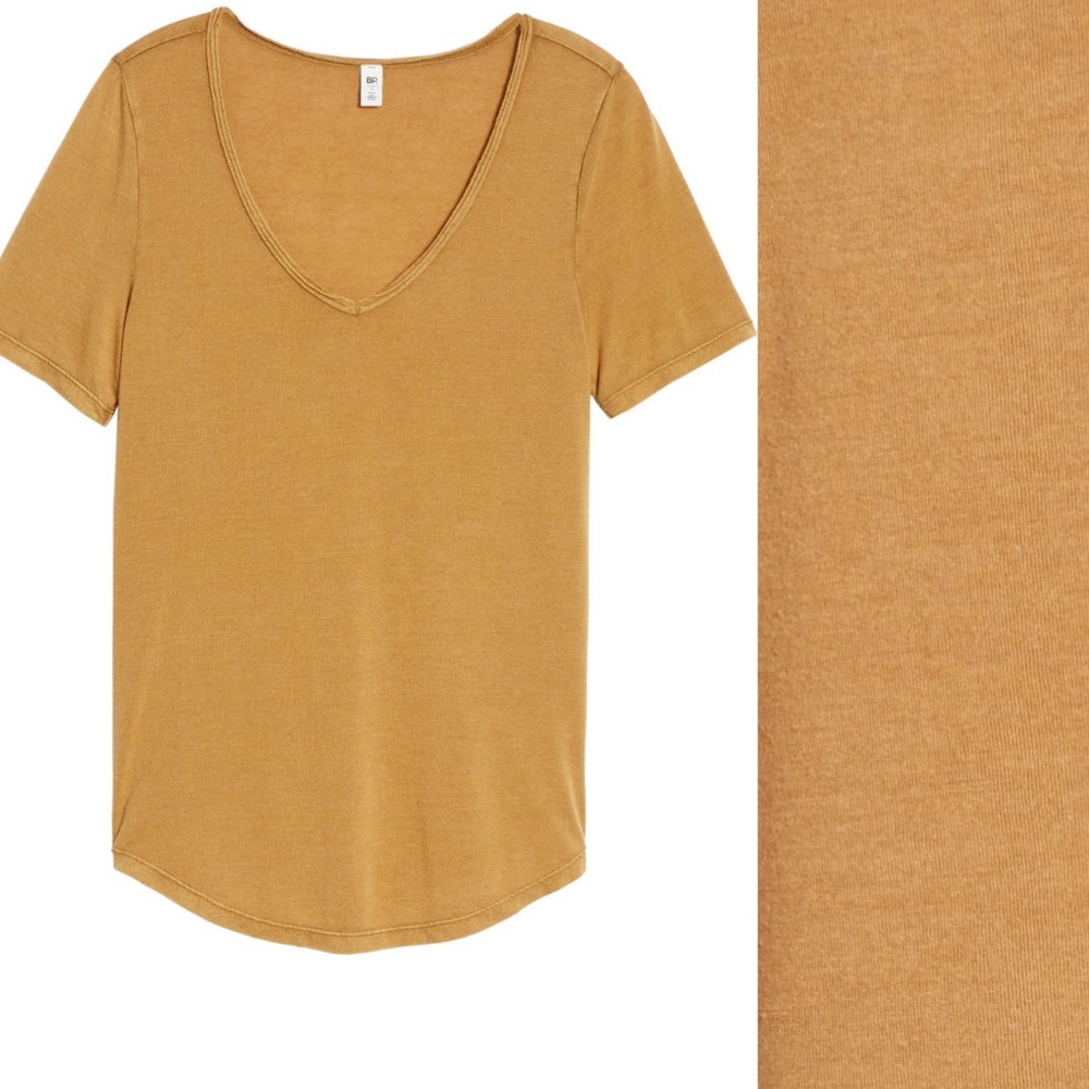 BP Raw Edge V-Neck Tee